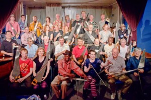 Participants ot the Musical saw Festival in New York City 2011